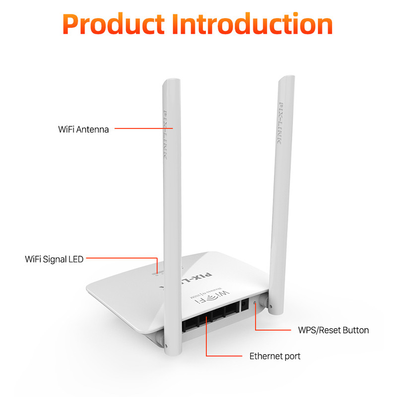 Routeur Pix-Link LV-WR07 300 MBPS Wi-Fi Blanc en Tunisie