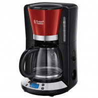 Machine à Café Russell Hobbs Colours Plus 1000W 1.25L Noir&Rouge en Tunisie