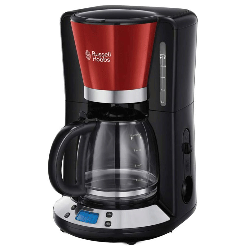 Machine à Café Russell Hobbs Colours Plus 1000W 1.25L Noir&Rouge en Tunisie Machine à Café Russell Hobbs Colours Plus 1000W 1.25L Noir&Rouge en Tunisie