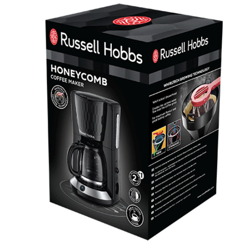 Machine à Café Russell Hobbs Honeycomb 1100W 1.25L Noir en Tunisie