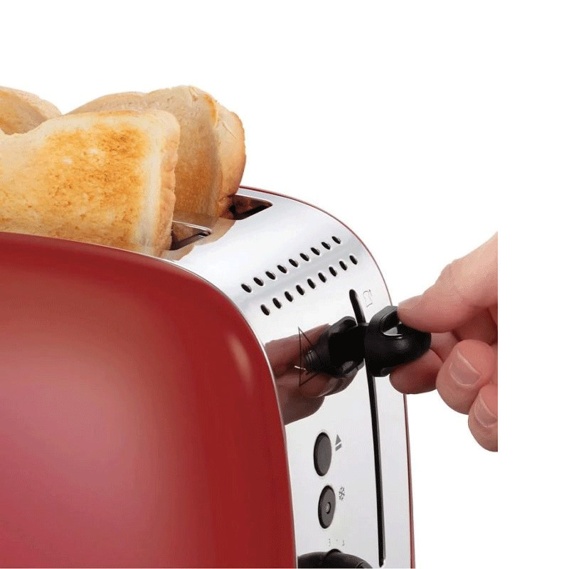 Grille Pain Russell Hobbs Colours Plus 1600W Rouge en Tunisie