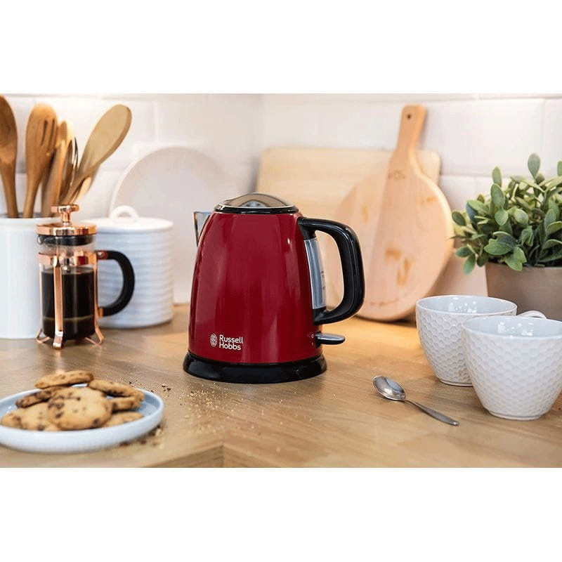 Bouilloire Russell Hobbs Colours Plus 2400W 1 Litres Rouge en Tunisie