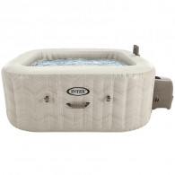 Spa Gonflable Intex Chevron 28446 4 Places Carré Beige en Tunisie