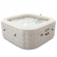 Spa Gonflable Intex Chevron 28446 4 Places Carré Beige en Tunisie
