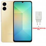Smartphone Samsung Galaxy A06 4Go 128Go Gold en Tunisie