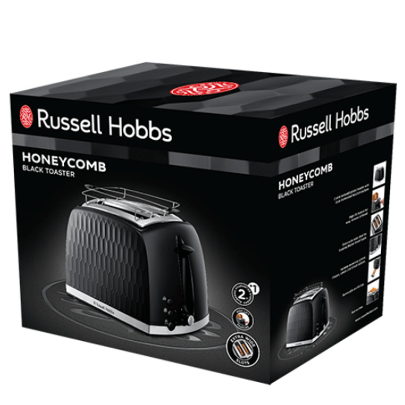 Grille Pain Russell Hobbs Honeycomb 850W Noir en Tunisie