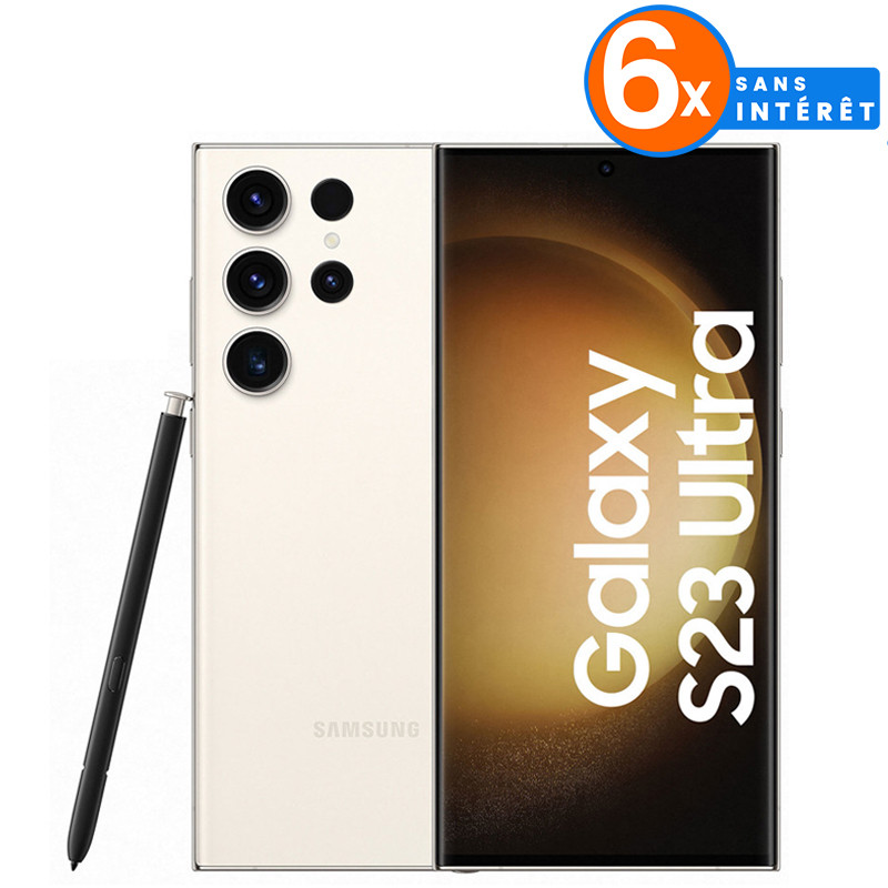 Smartphone Samsung Galaxy S23 Ultra 12Go 256Go Beige Smartphone Samsung Galaxy S23 Ultra 12Go 256Go Beige