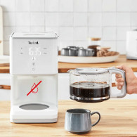 Cafetière Electrique Tefal Sense 1000W 1.25L Blanc en Tunisie