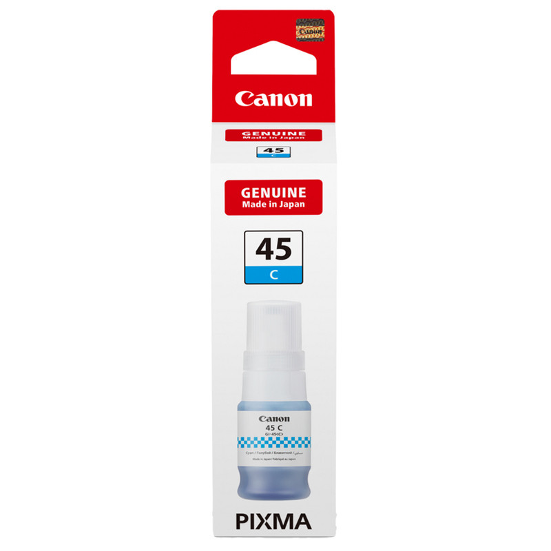 Bouteille D'encre Canon GI-45 Original 70Ml Cyan en Tunisie