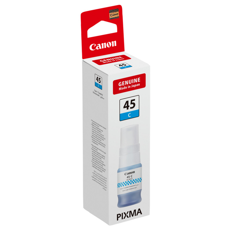 Bouteille D'encre Canon GI-45 Original 70Ml Cyan en Tunisie