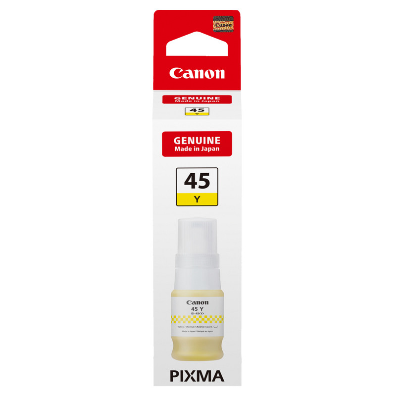 Bouteille D'encre Canon GI-45 Original 40Ml Jaune en Tunisie