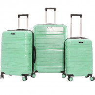 Set De Trois Valises Titou Incassable Vert D'Eau en Tunisie