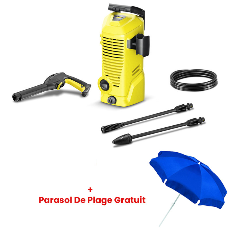 Nettoyeur Haute Pression Karcher K2 1400W Jaune en Tunisie Nettoyeur Haute Pression Karcher K2 1400W Jaune en Tunisie
