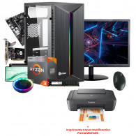 Pc De Bureau Gamer Lightgaming Ryzen 3 16Go 256Go SSD GT610 2Go Pc De Bureau Gamer Lightgaming Ryzen 3 16Go 256Go SSD GT610 2Go