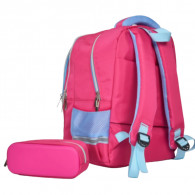Sac à Dos Scolaire Avec Trousse R0301 Rose Fuchsia En Tunisie