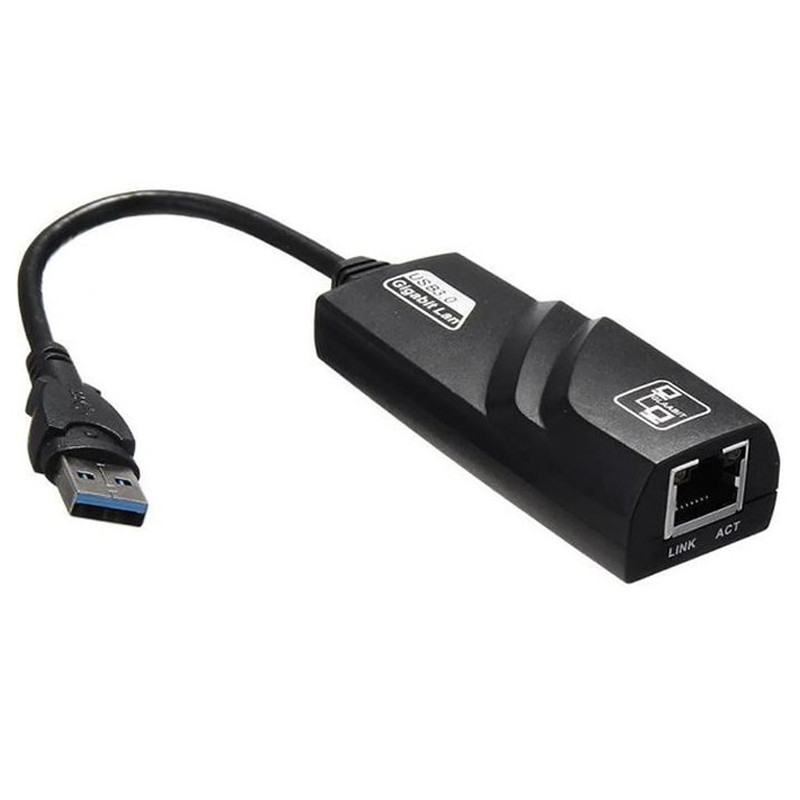 Adaptateur Réseau USB Vers RJ45 Noir En Tunisie Adaptateur Réseau USB Vers RJ45 Noir En Tunisie