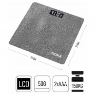 Pèse Personne Floria ZLN1987 150Kg Gris en Tunisie