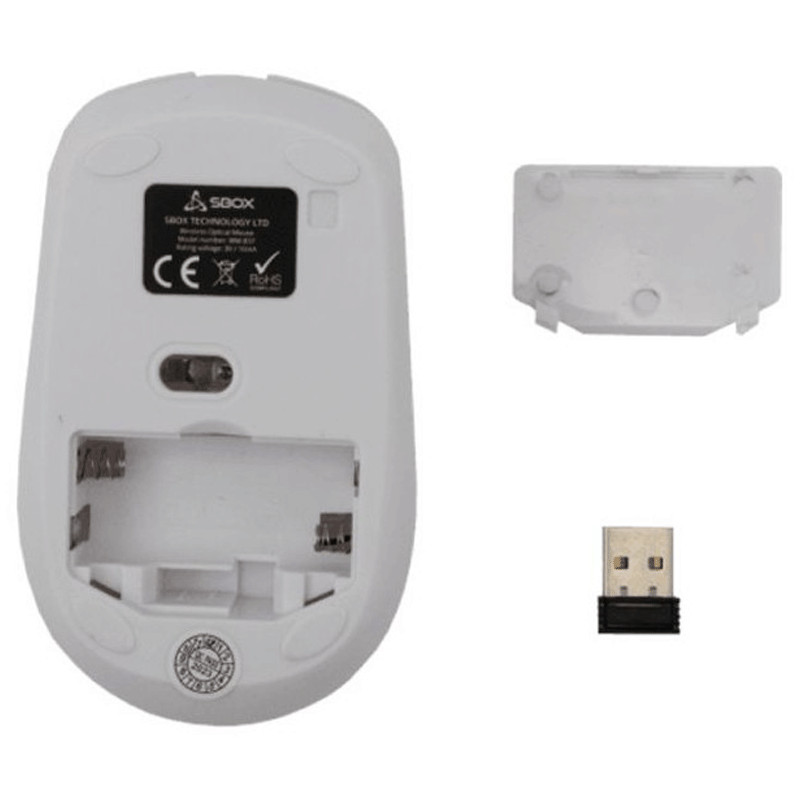 Souris Sans Fil Sbox WM-837 Blanc en Tunisie