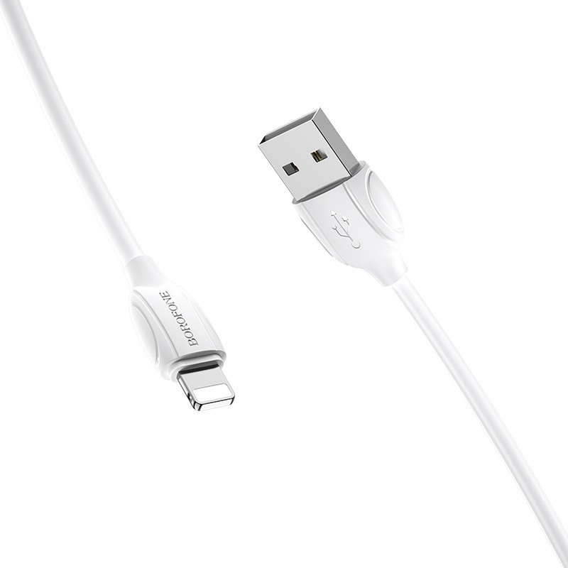 Câble Chargeur Borofone BX19 Lightning Blanc En Tunisie