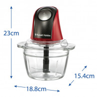 Mini Hachoir Russell Hobbs Desire 200W Rouge en Tunisie Mini Hachoir Russell Hobbs Desire 200W Rouge en Tunisie