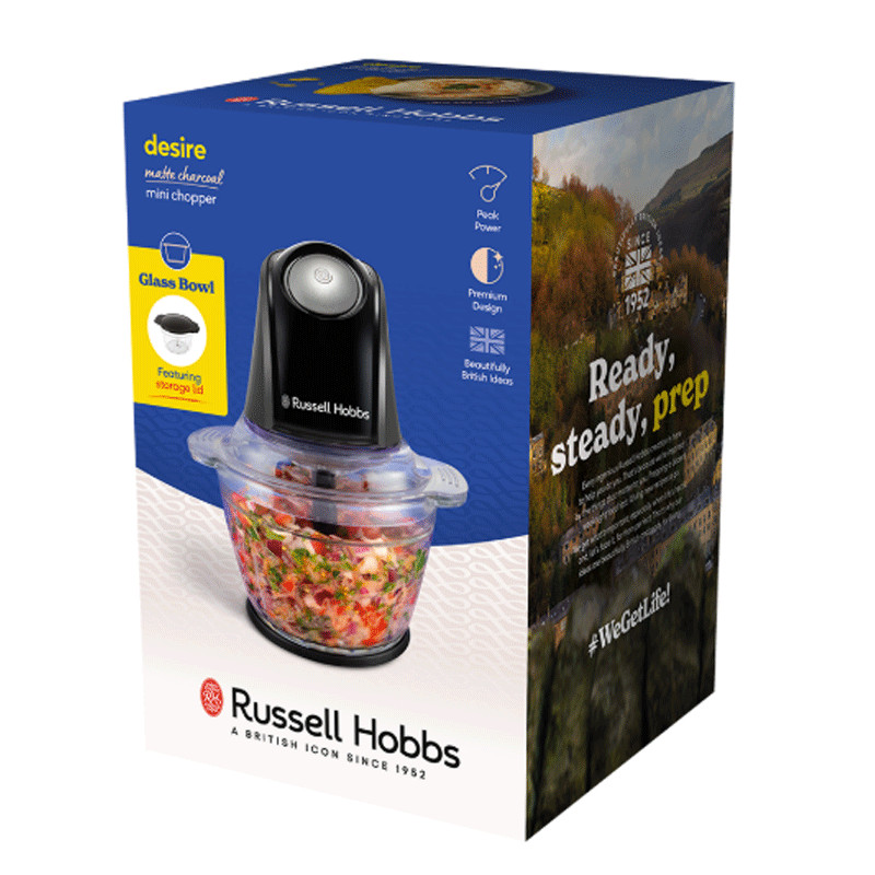 Mini Hachoir Russell Hobbs Desire 27131-56 200W Noir en Tunisie