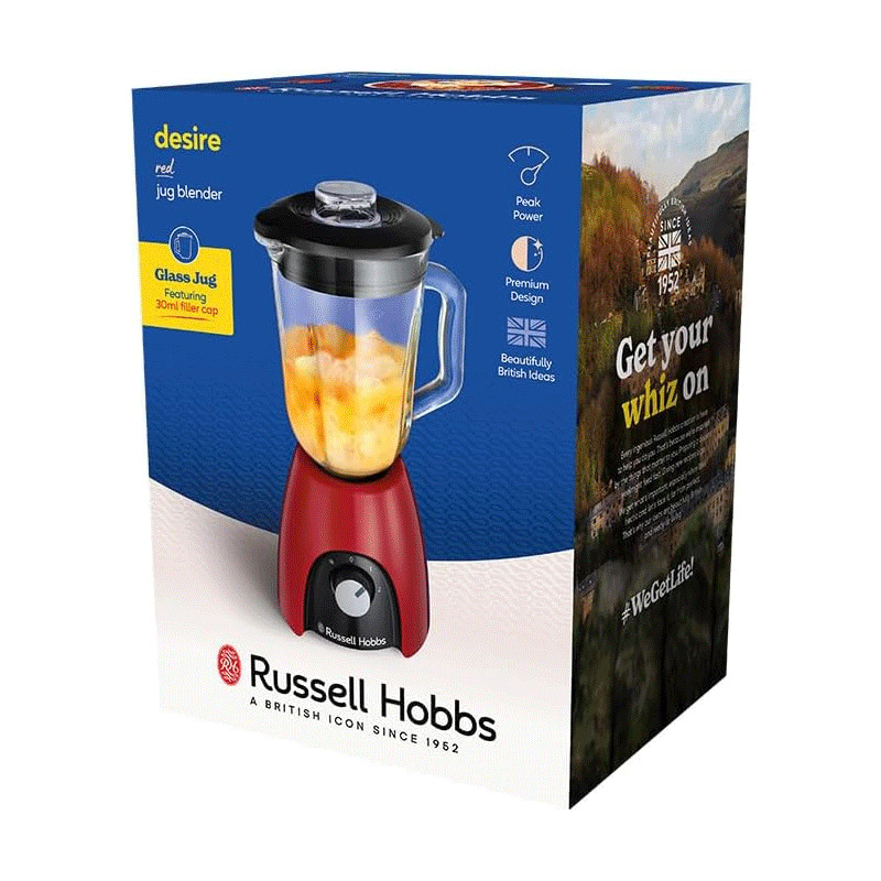 Blender Russell Hobbs Desire 650W 1.5 L Rouge en Tunisie