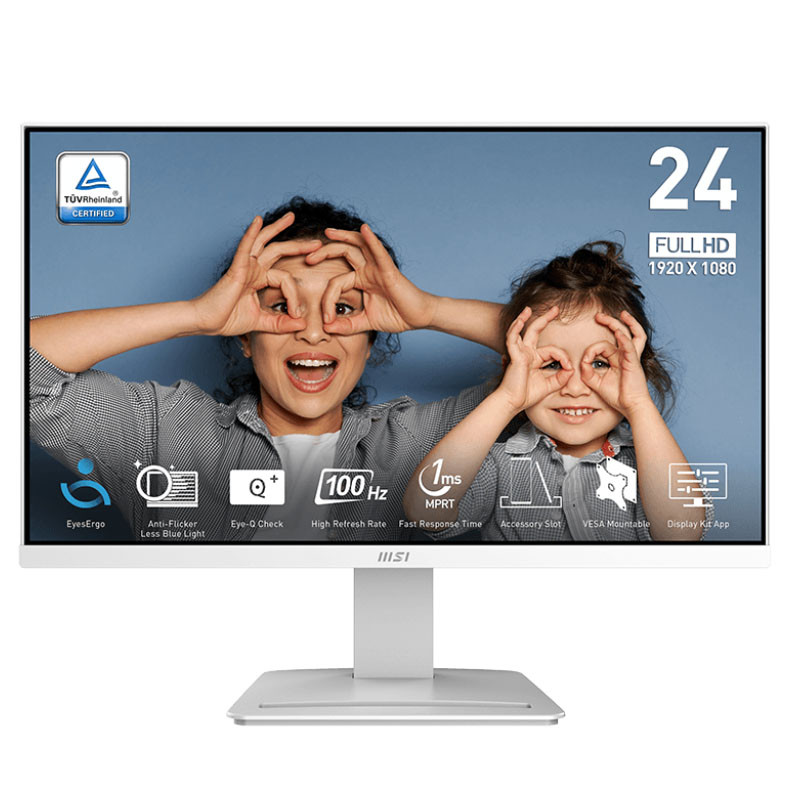 Ecran MSI Pro MP2412W 23.8'' Full HD 100Hz VA Blanc en Tunisie Ecran MSI Pro MP2412W 23.8'' Full HD 100Hz VA Blanc en Tunisie