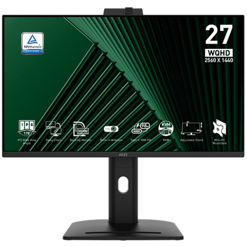 Ecran MSI Pro MP275QPDG 27'' WQHD 100Hz IPS Noir en Tunisie Ecran MSI Pro MP275QPDG 27'' WQHD 100Hz IPS Noir en Tunisie