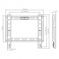 Support Tv Mural SBOX Budget Pour TV 13''- 43'' Noir En Tunisie Support Tv Mural SBOX Budget Pour TV 13''- 43'' Noir En Tunisie