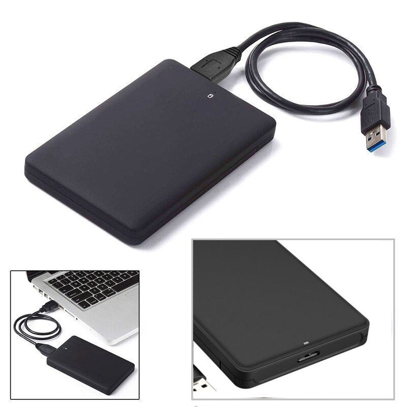 Boitier Pour Disque Dur Externe 2.5 HDD USB 3.0 Noir