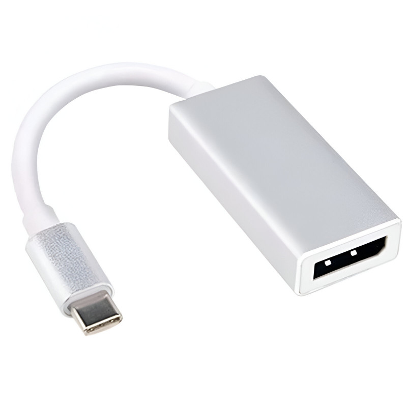 Adaptateur Convertisseur Type C Vers Display Port Blanc En Tunisie
