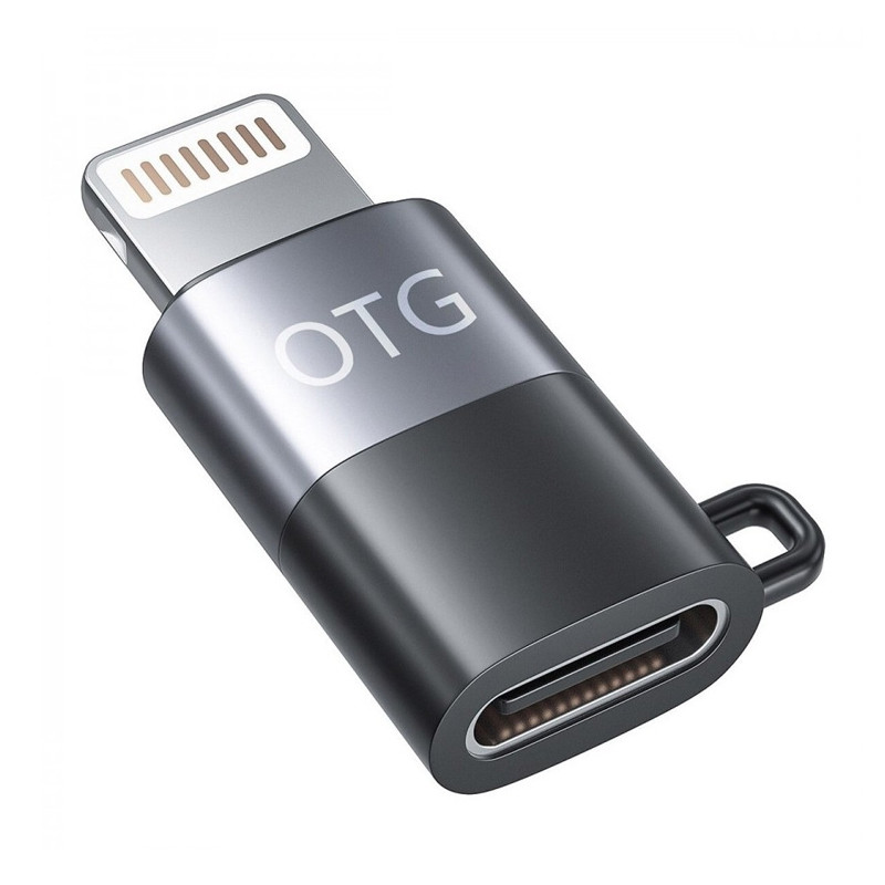 Adaptateur OTG Type C Vers Lightning Gris En Tunisie