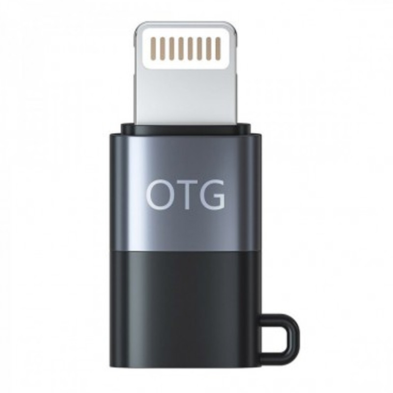 Adaptateur OTG Type C Vers Lightning Gris En Tunisie