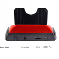 Station d'Accueil USB 2.0/3.0 Pour Disque Dur HDD 2,5"/3,5" Rouge Station d'Accueil USB 2.0/3.0 Pour Disque Dur HDD 2,5"/3,5" Rouge
