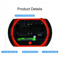 Station d'Accueil USB 2.0/3.0 Pour Disque Dur HDD 2,5"/3,5" Rouge Station d'Accueil USB 2.0/3.0 Pour Disque Dur HDD 2,5"/3,5" Rouge