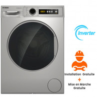 Machine à Laver Hyundai HYN-WM814001-S01 Inverter 8Kg Inox en Tunisie