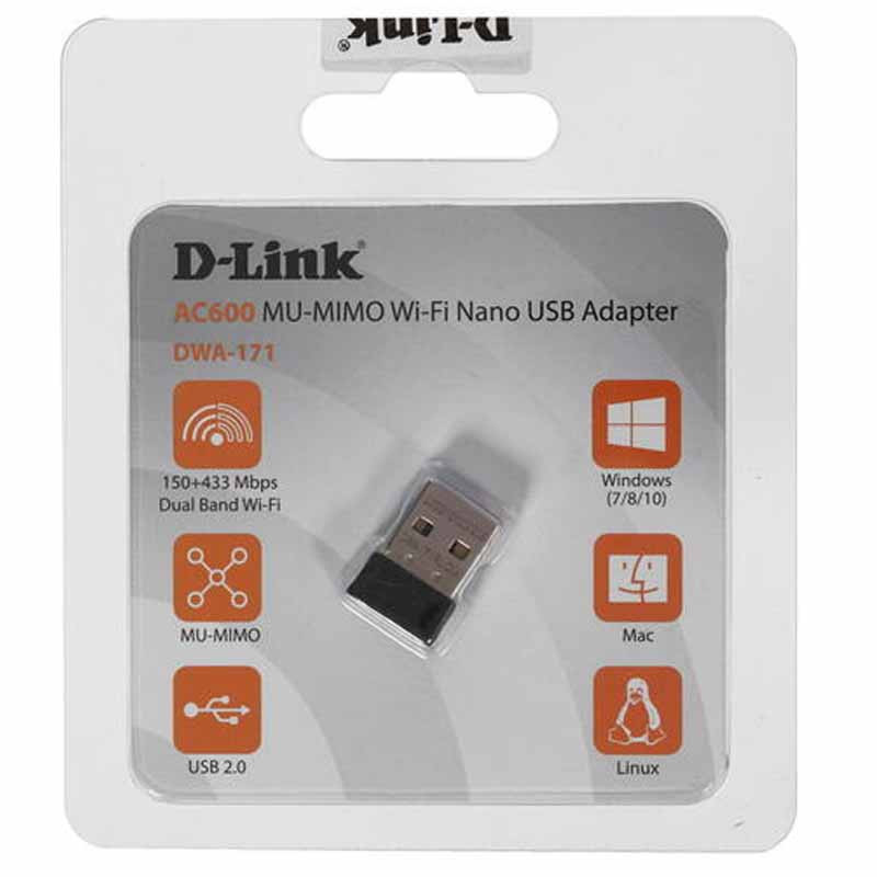 Clé Wifi D-Link USB 600MBPS 802.11 Noir en Tunisie