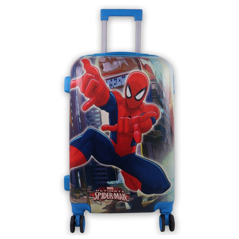 Valise Enfant Oval Spider Man 40 Litres T4 Bleu En Tunisie