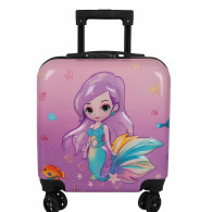 Valise Enfant Carré Disney Mermaid 3D 28 Litres Violet