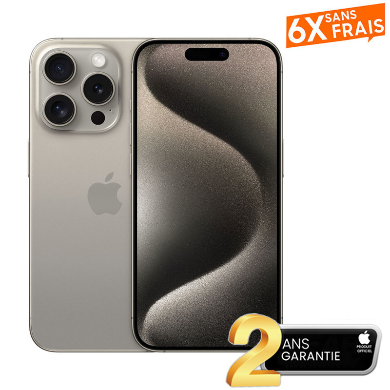 iPhone 15 Pro Max 256Go Titane Naturel en Tunisie iPhone 15 Pro Max 256Go Titane Naturel en Tunisie