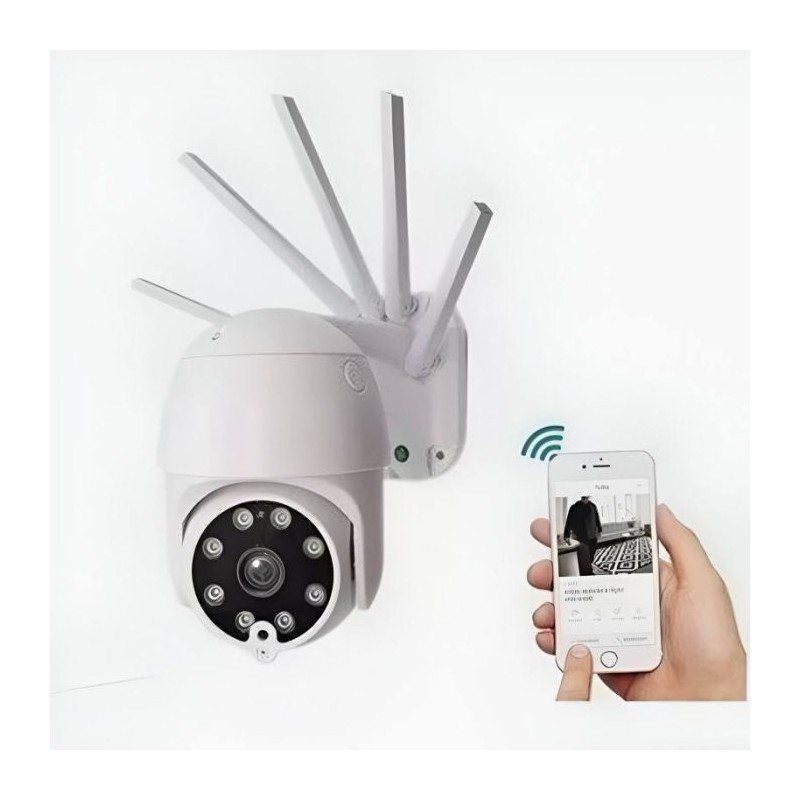 Caméra De Surveillance Extérieur Jortan JT-8173QP 2MP 5 Antennes Blanc en Tunisie