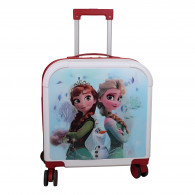 Valise Enfant Disney Changeant Elsa et Anna 35 Litres Blanc En Tunisie