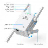 Mini Routeur Répéteur Sans Fil U8 300MBPS Blanc en Tunisie