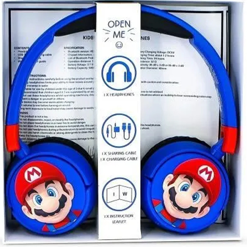 Casque Sans Fil Kids Mario Bleu
 En Tunisie