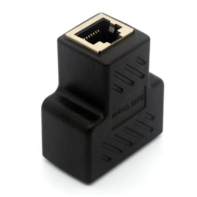 Adaptateur RJ45 Type C Vers 2x RJ45 Noir en Tunisie