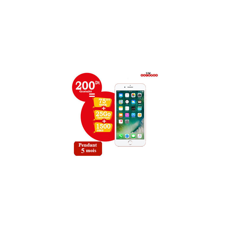 IPHONE 7 PLUS 128 GO OR ROSE +SIM OFFERTE IPHONE 7 PLUS 128 GO OR ROSE +SIM OFFERTE