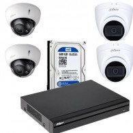 KIT 4 Caméra De Surveillance 2MP FHD + DVR 4 Channel + Disque 500Go en Tunisie