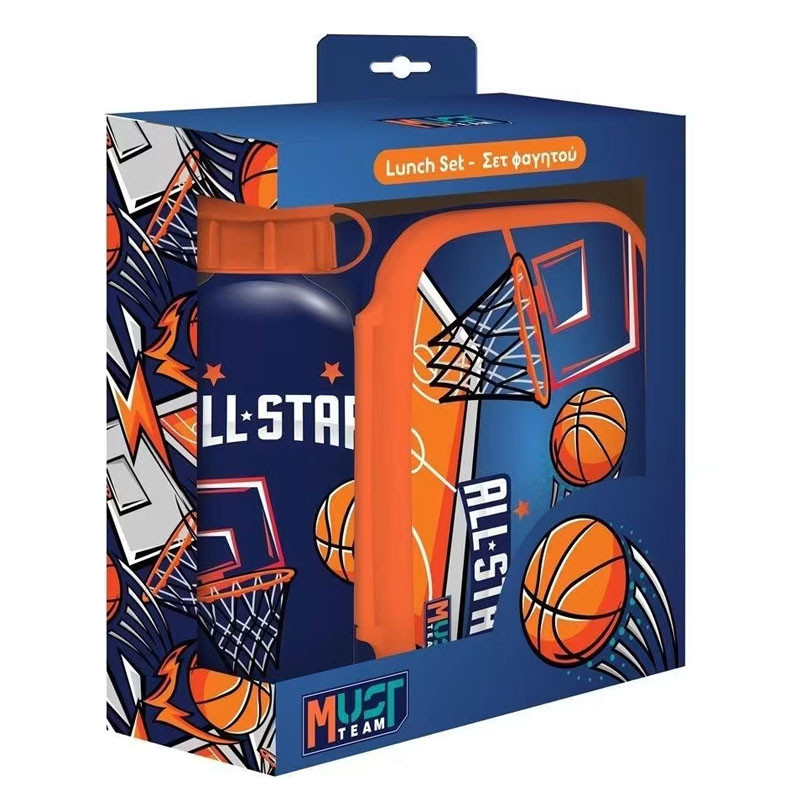 Kit Lunch Box Et Bouteille D'eau Must Team All Stars Bleu & Orange en Tunisie Kit Lunch Box Et Bouteille D'eau Must Team All Stars Bleu & Orange en Tunisie