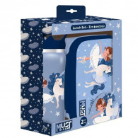 Kit Lunch Box Et Bouteille D'eau Must Team Believe In Magic Bleu En Tunisie