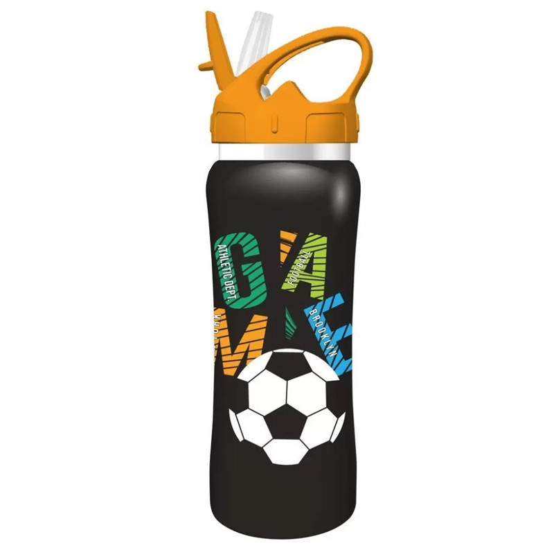 Kit Lunch Box Et Bouteille D'eau Must Team Game Noir & Orange En Tunisie